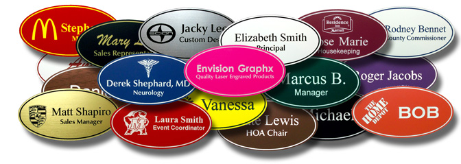 Oval Name Badges